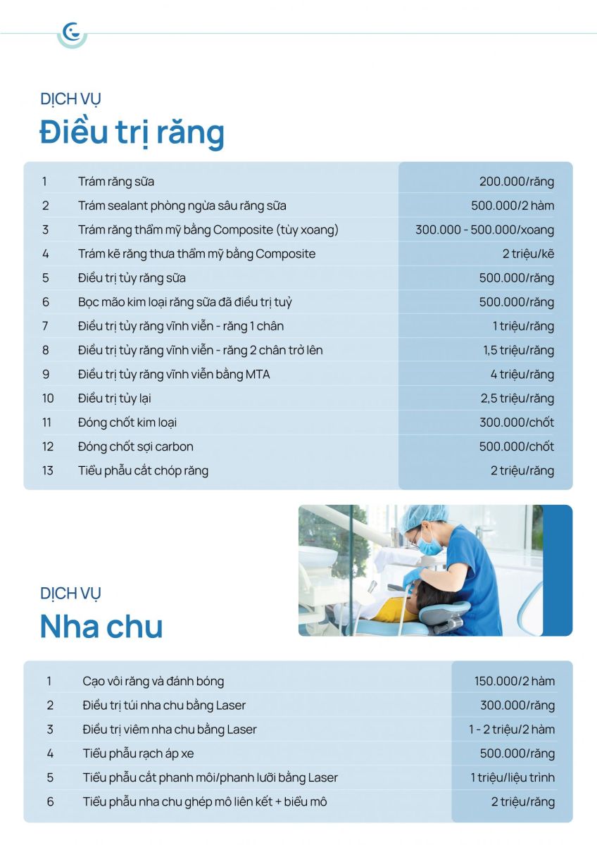 Trám răng - Điều trị tủy - Nha chu